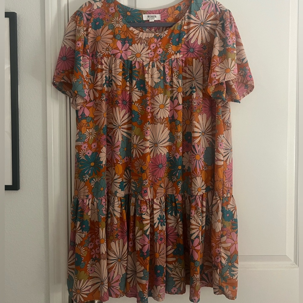 BB Dakota x Steve Madden in Retrospect Floral Mini Dress L